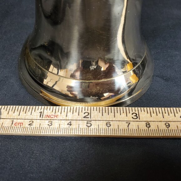 VTG Solid Brass Hand Bell with Long Handle | 8" Polished School Desk Bell | Mid - Picture 3 of 8